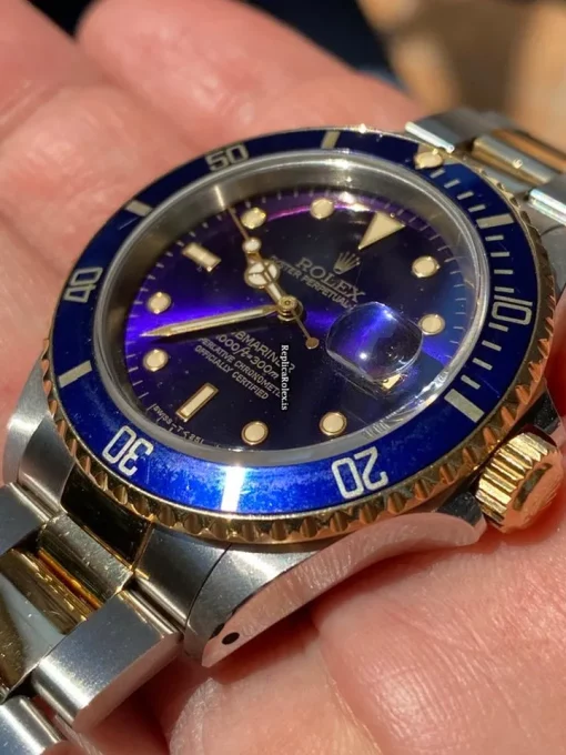 Unique Replica Rolex Submariner Date 16613 Caliber 3135 Automatic Movement 40mm Gold/steel Case Mens/unisex Watch - Image 13