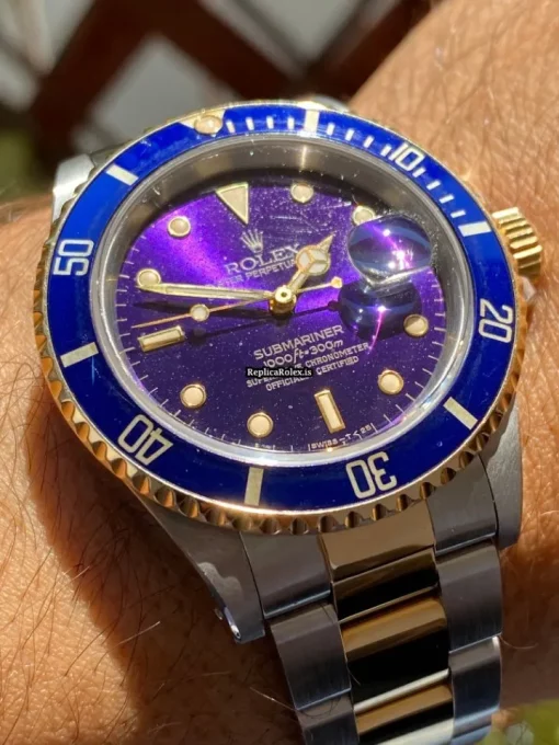 Unique Replica Rolex Submariner Date 16613 Caliber 3135 Automatic Movement 40mm Gold/steel Case Mens/unisex Watch - Image 16
