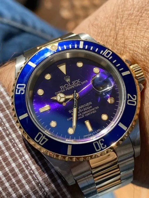 Unique Replica Rolex Submariner Date 16613 Caliber 3135 Automatic Movement 40mm Gold/steel Case Mens/unisex Watch - Image 2
