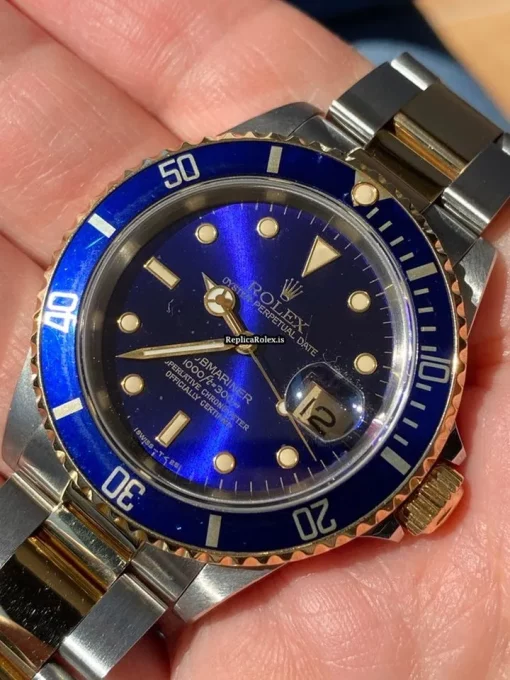 Unique Replica Rolex Submariner Date 16613 Caliber 3135 Automatic Movement 40mm Gold/steel Case Mens/unisex Watch - Image 3