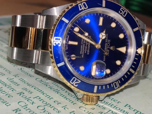 Unique Replica Rolex Submariner Date 16613 Caliber 3135 Automatic Movement 40mm Gold/steel Case Mens/unisex Watch - Image 9