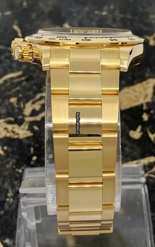 Suitable Fake Rolex Daytona 116508 Caliber 4130 Automatic Movement 40mm Yellow Gold Case Mens/unisex Watch - Image 7