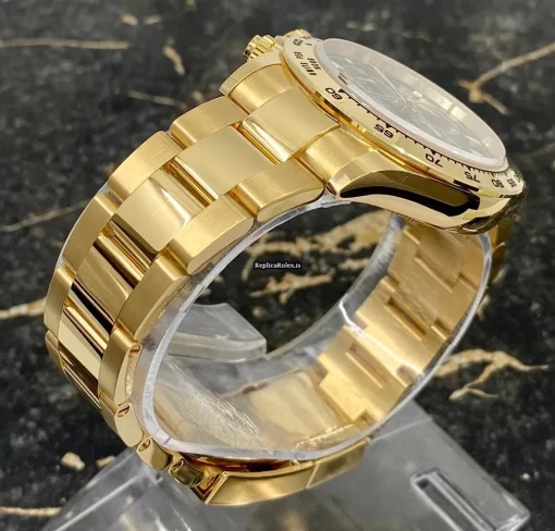Suitable Fake Rolex Daytona 116508 Caliber 4130 Automatic Movement 40mm Yellow Gold Case Mens/unisex Watch - Image 8