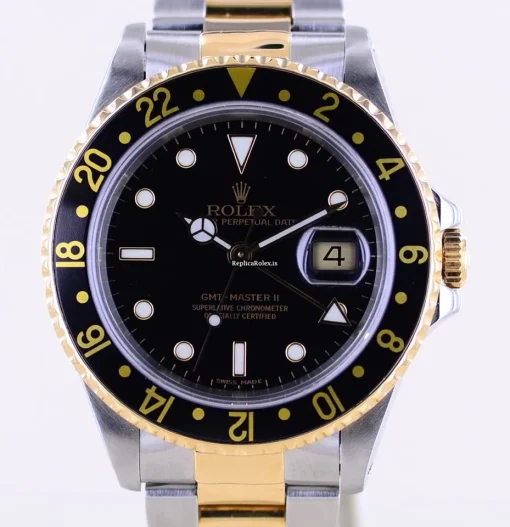 Incredible Copy Rolex Gmt-master II 16713 Caliber 3185 Automatic Movement 40mm Gold/steel Case Mens/unisex Watch