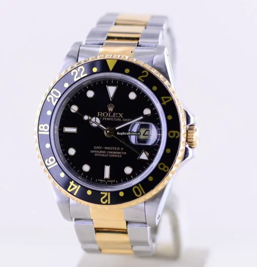 Incredible Copy Rolex Gmt-master II 16713 Caliber 3185 Automatic Movement 40mm Gold/steel Case Mens/unisex Watch - Image 3