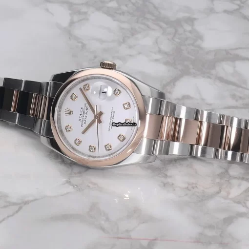 Mind-boggling Knockoff Rolex Datejust 116201g Caliber 3135 Automatic Movement 36mm Gold/steel Case Watch - Image 7