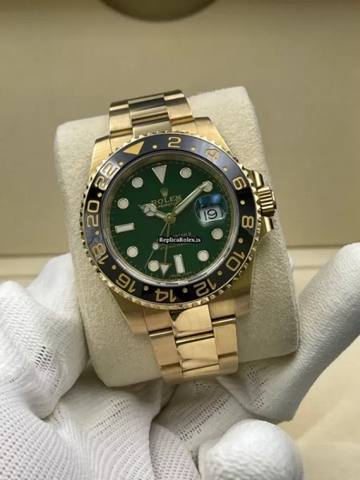 Appealing Replica Rolex Gmt-master II 116718ln Caliber 3186 Automatic Movement 40mm Yellow Gold Case Mens/unisex Watch - Image 2