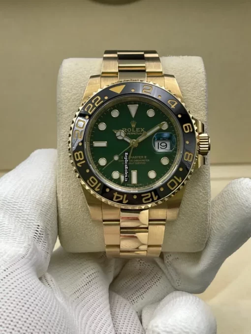 Appealing Replica Rolex Gmt-master II 116718ln Caliber 3186 Automatic Movement 40mm Yellow Gold Case Mens/unisex Watch - Image 3