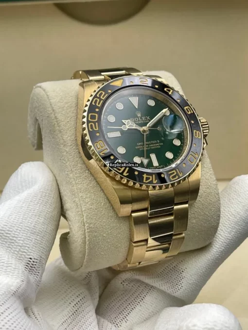 Appealing Replica Rolex Gmt-master II 116718ln Caliber 3186 Automatic Movement 40mm Yellow Gold Case Mens/unisex Watch - Image 4