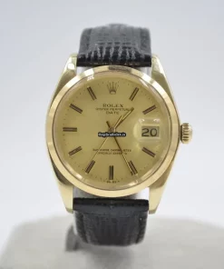 Distinctive Replica Rolex Oyster Perpetual Date 1503 Caliber 1570 Automatic Movement 34mm Yellow Gold Case Mens/unisex Watch