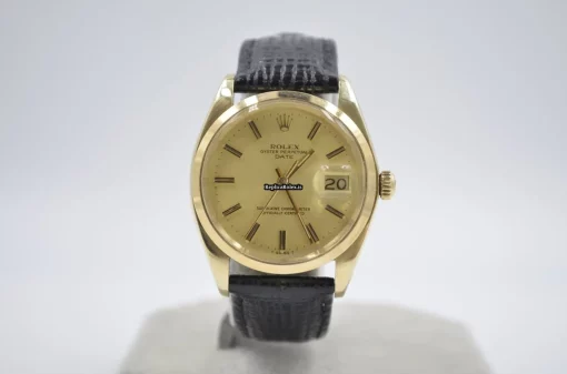 Distinctive Replica Rolex Oyster Perpetual Date 1503 Caliber 1570 Automatic Movement 34mm Yellow Gold Case Mens/unisex Watch
