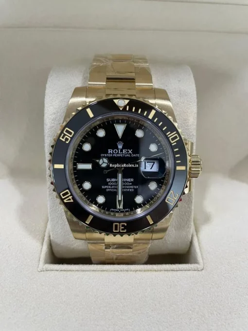 Great Fake Rolex Submariner Date 116618ln Caliber 3135 Automatic Movement 40mm Yellow Gold Case Mens/unisex Watch