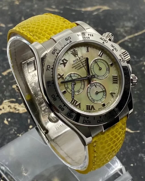 Excellent Fake Rolex Daytona 116519 Caliber 4130 Automatic Movement 40mm White Gold Case Mens/unisex Watch - Image 10