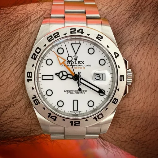 Fine Replica Rolex Explorer II 216570 Caliber 3187 Automatic Movement 42mm Steel Case Mens/unisex Watch