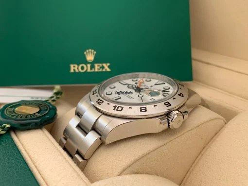 Fine Replica Rolex Explorer II 216570 Caliber 3187 Automatic Movement 42mm Steel Case Mens/unisex Watch - Image 8