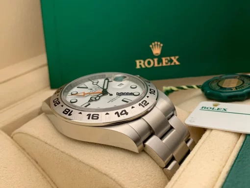 Fine Replica Rolex Explorer II 216570 Caliber 3187 Automatic Movement 42mm Steel Case Mens/unisex Watch - Image 9