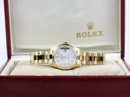 Exquisite Fake Rolex Lady-datejust 69178 Caliber 2135 Automatic Movement 26mm Yellow Gold Case Womens Watch