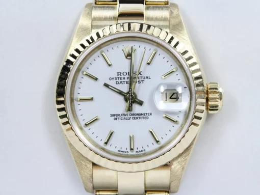 Exquisite Fake Rolex Lady-datejust 69178 Caliber 2135 Automatic Movement 26mm Yellow Gold Case Womens Watch - Image 2