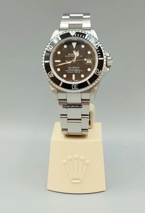 Fabulous Fake Rolex Sea-dweller 4000 16600 Caliber 3135 Automatic Movement 40mm Steel Case Mens/unisex Watch - Image 4