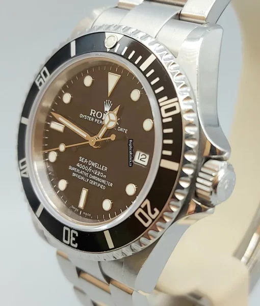 Fabulous Fake Rolex Sea-dweller 4000 16600 Caliber 3135 Automatic Movement 40mm Steel Case Mens/unisex Watch - Image 8