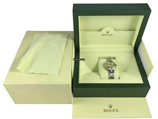 Neat Knockoff Rolex Oyster Perpetual Lady Date 6919 Caliber 2030 Automatic Movement 26mm Steel Case Womens Watch - Image 12