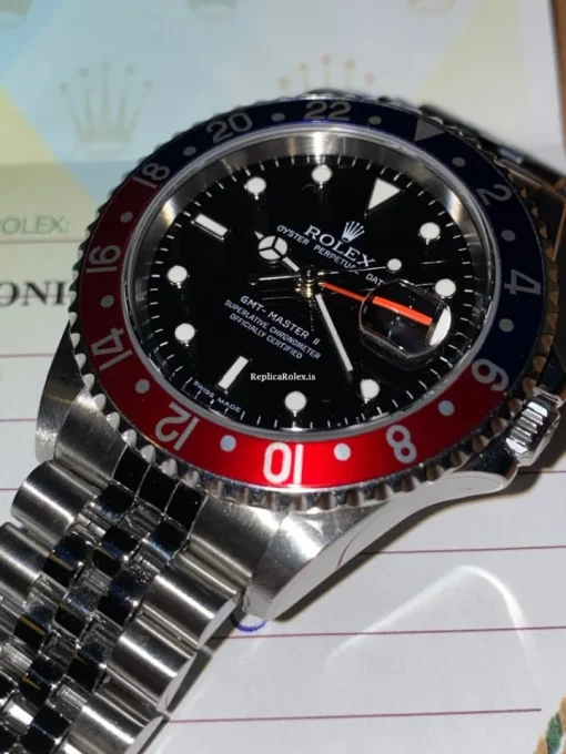 Special Replica Rolex Gmt-master II 16710 Caliber 3185 Automatic Movement 40mm Steel Case Mens/unisex Watch - Image 11