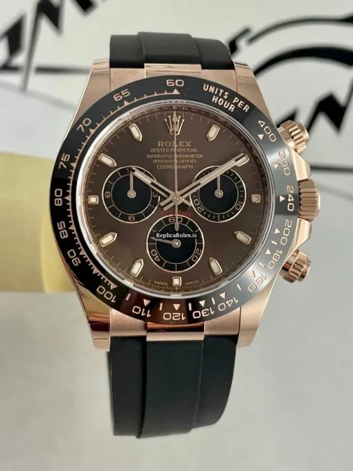 Wholesale Replica Rolex Daytona 116515ln-0041 Caliber 4130 Automatic Movement 40mm Rose Gold Case Mens/unisex Watch