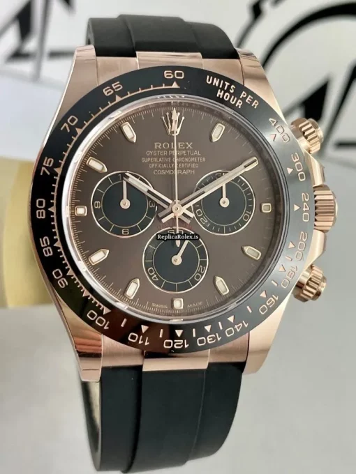 Wholesale Replica Rolex Daytona 116515ln-0041 Caliber 4130 Automatic Movement 40mm Rose Gold Case Mens/unisex Watch - Image 8