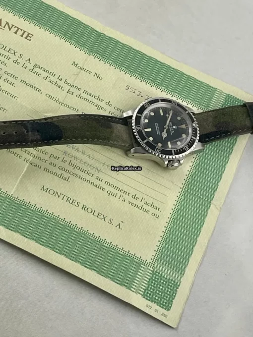 Nice Replicas Rolex Submariner 5513 Caliber 1520 Automatic Movement 40mm Steel Case Mens/unisex Watch - Image 6