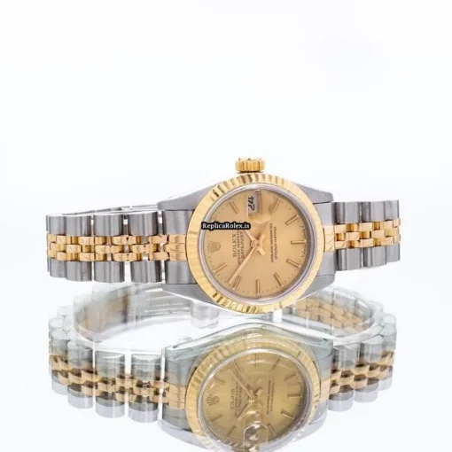 Discount Fake Rolex Lady-datejust 69173 Automatic Movement 26mm Steel Case Womens Watch - Image 6