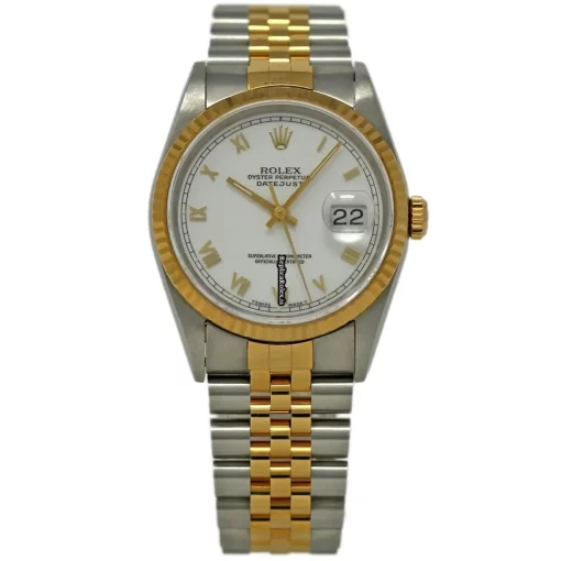 Defect Fake Rolex Datejust 16233 Automatic Movement 36mm Steel Case Mens/unisex Watch - Image 2