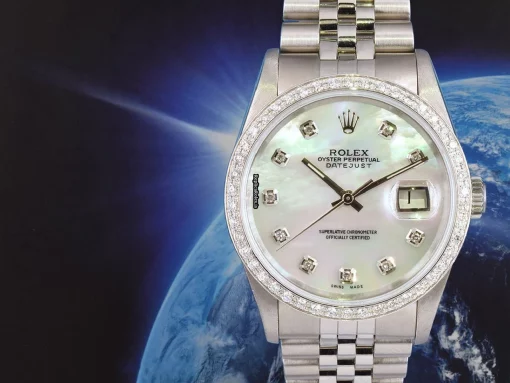 Perfect Replicas Rolex Datejust Caliber 3135 Automatic Movement 36mm Steel Case Mens/unisex Watch - Image 7