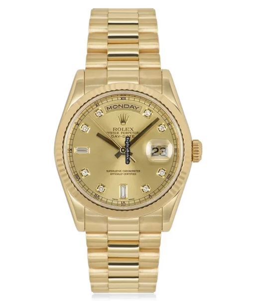 Defect Replica Rolex Day-date 36 118238 Automatic Movement 36mm Yellow Gold Case Mens/unisex Watch