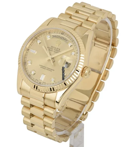 Defect Replica Rolex Day-date 36 118238 Automatic Movement 36mm Yellow Gold Case Mens/unisex Watch - Image 3