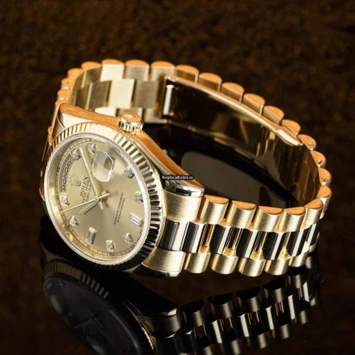 Defect Replica Rolex Day-date 36 118238 Automatic Movement 36mm Yellow Gold Case Mens/unisex Watch - Image 7