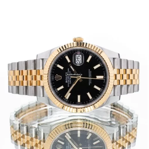 Pleasing Knockoff Rolex Datejust 126333 Automatic Movement 41mm Gold/steel Case Mens/unisex Watch