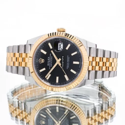 Pleasing Knockoff Rolex Datejust 126333 Automatic Movement 41mm Gold/steel Case Mens/unisex Watch - Image 2