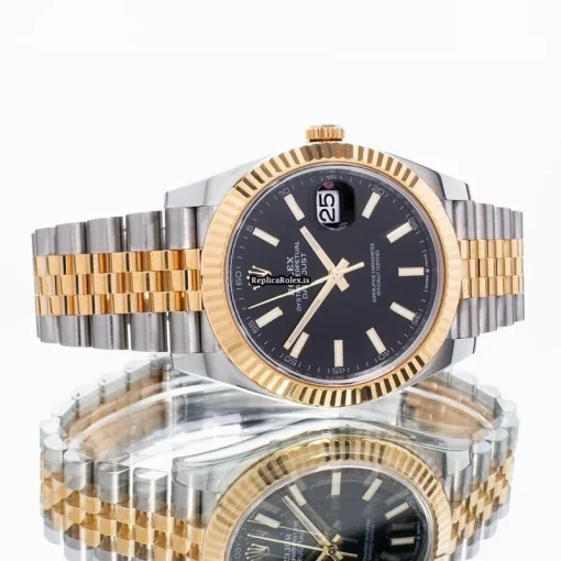 Pleasing Knockoff Rolex Datejust 126333 Automatic Movement 41mm Gold/steel Case Mens/unisex Watch - Image 6