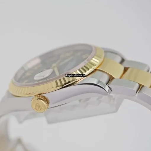 Cheap Fake Rolex Datejust 126233 Automatic Movement 36mm Gold/steel Case Womens Watch - Image 7