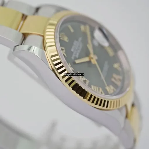 Cheap Fake Rolex Datejust 126233 Automatic Movement 36mm Gold/steel Case Womens Watch - Image 8