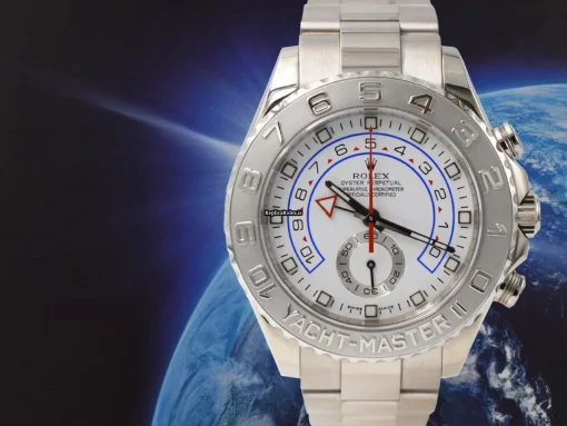 Discount Replica Rolex Yacht-master II 116689 Caliber 4160 Automatic Movement 44mm White Gold Case Mens/unisex Watch