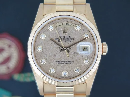 Fantastic Replica Rolex Day-date 36 18238 Automatic Movement 36mm Yellow Gold Case Mens/unisex Watch - Image 2