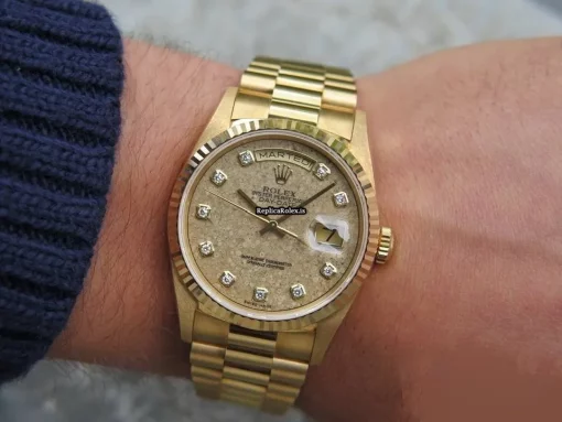 Fantastic Replica Rolex Day-date 36 18238 Automatic Movement 36mm Yellow Gold Case Mens/unisex Watch - Image 5