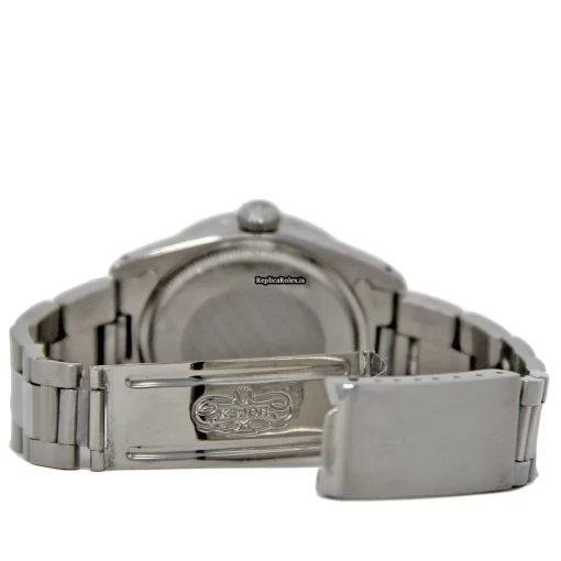 Defect Copy Rolex Oyster Perpetual Date 1500 Automatic Movement 34mm Steel Case Womens Watch - Image 4