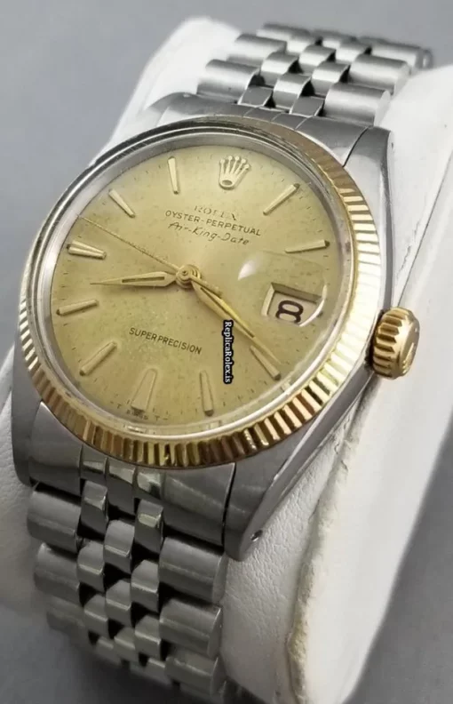 Cheap Fake Rolex Air King Date 5701 Caliber 1535 Automatic Movement 34x41mm Gold/steel Case Mens/unisex Watch - Image 2