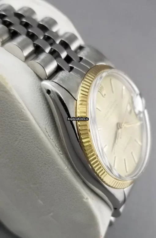 Cheap Fake Rolex Air King Date 5701 Caliber 1535 Automatic Movement 34x41mm Gold/steel Case Mens/unisex Watch - Image 6