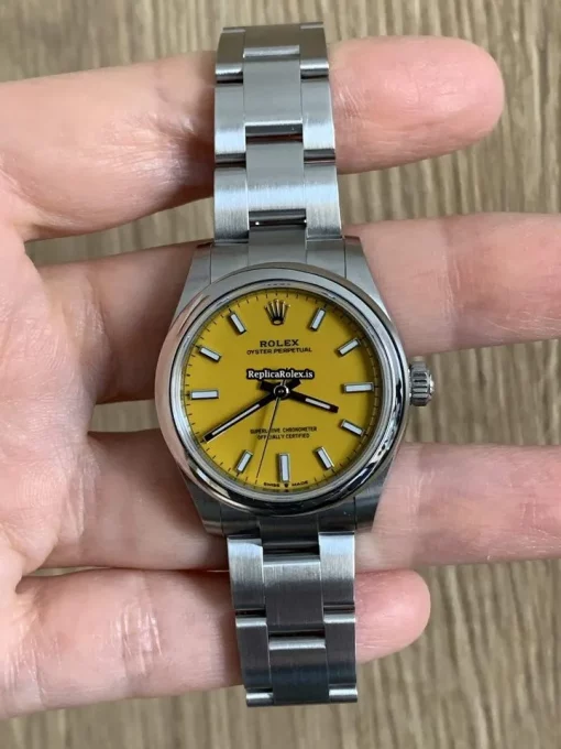 1:1 Fake Rolex Oyster Perpetual 277200 Caliber 2232 Automatic Movement 31mm Steel Case Womens Watch - Image 15