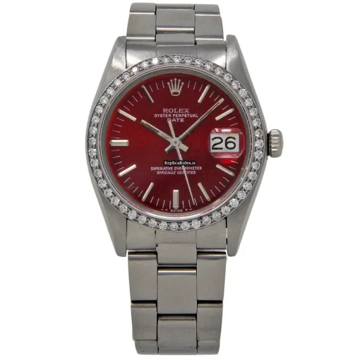 Wonderful Fake Rolex Oyster Perpetual Date 1500 Automatic Movement 34mm Steel Case Womens Watch - Image 2