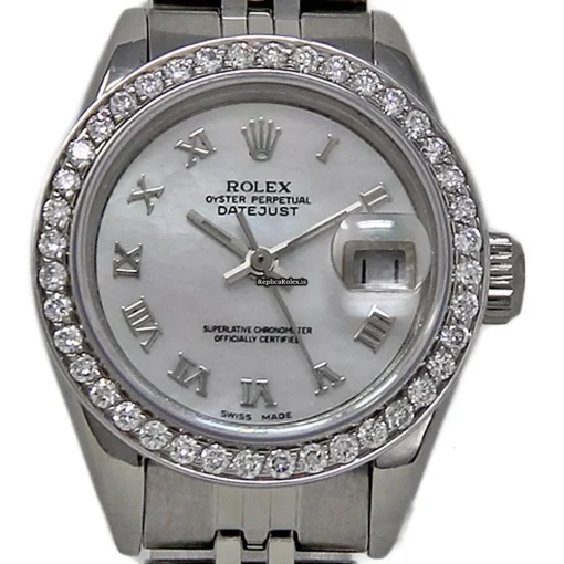 Attractive Fake Rolex Lady-datejust 69174 Automatic Movement 26mm Steel Case Womens Watch