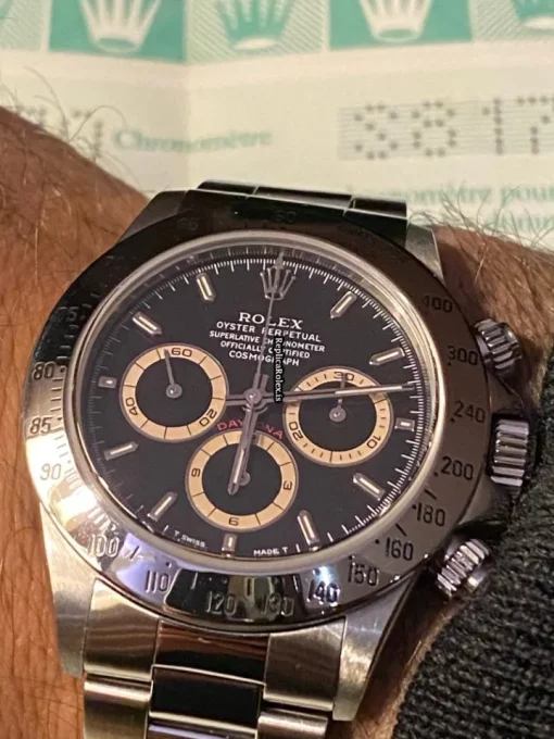 Excellent Replica Rolex Daytona 16520 Zenith El Primero Caliber 4030 Automatic Movement 40mm Steel Case Mens/unisex Watch - Image 4